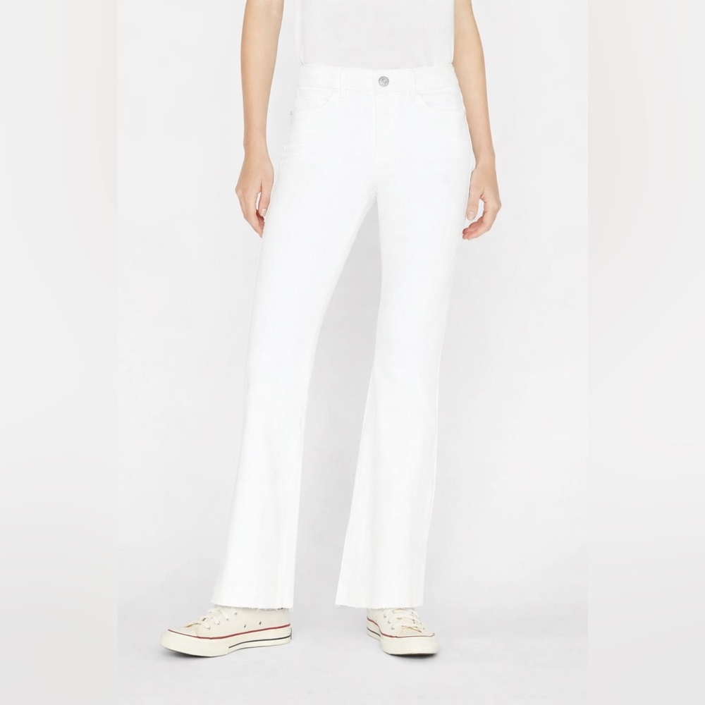 Frame Denim White Flare Jeans